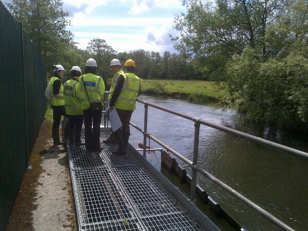 At Southern Water's Testwood site R #Test considering their proposed increase in #waterabstraction & ecological risks