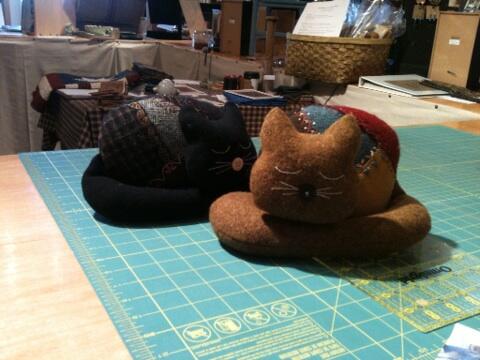 Come see these cute 'Crazy Cats' by Dawn Shuck! Patterns available now!