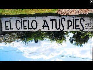 vtesg's tweet photo. El cielo a tus pies, acción poética. http://t.co/ppZq2NBSxp
