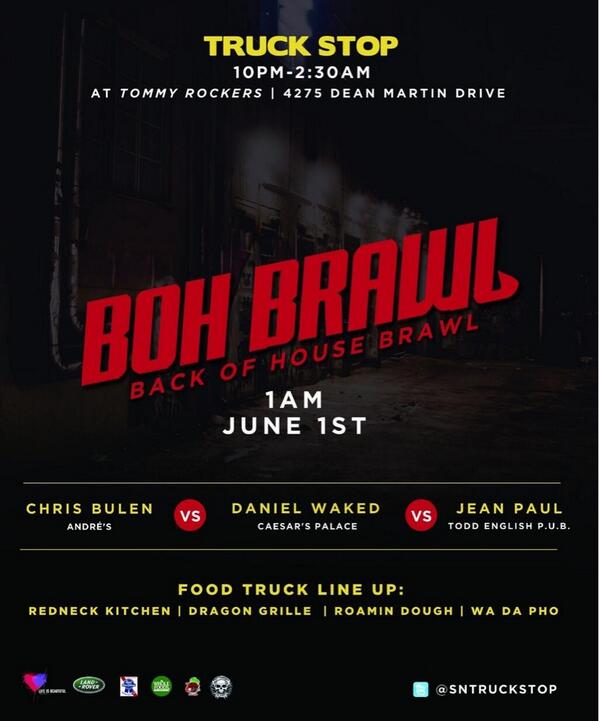 TommyRockers's tweet image. TONIGHT 10p-2:30a @SNTruckStop @TommyRockers #BOHBRAWL 1am @wadapho @RoaminDough @DragonGrille @RedneckKitchen