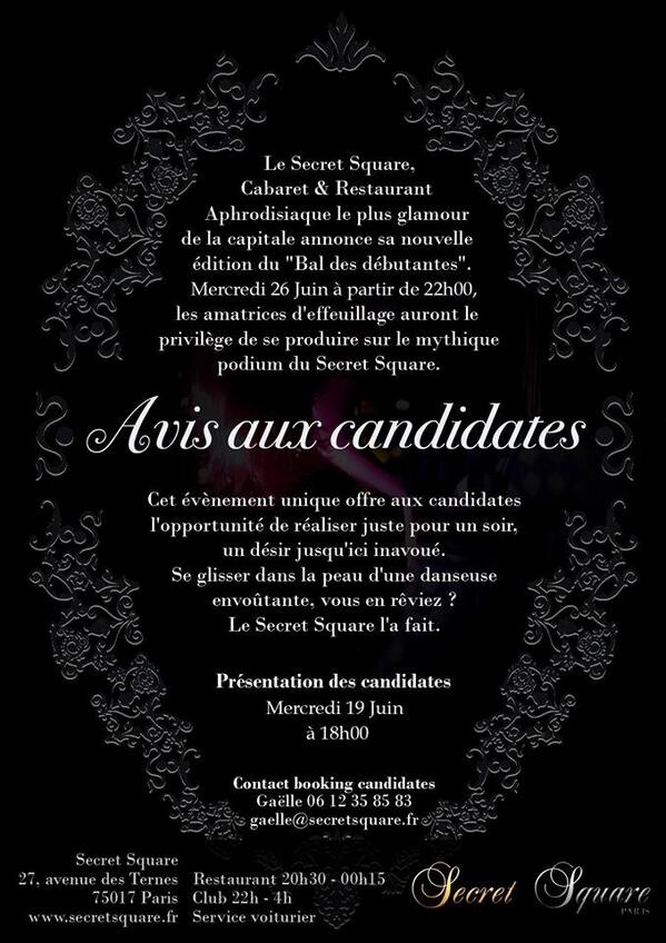 hpouchol's tweet image. Mercredi 26 juin #secretsquare j'aurai l immense plaisir de présenter 1 nouvelle édition du #BDD de l'effeuillage !