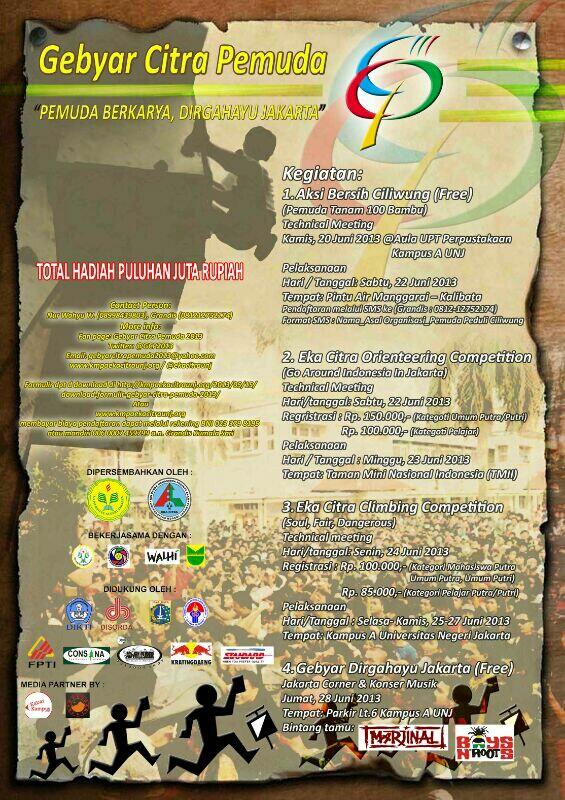 infopendaki's tweet photo. Yang suka climbing, @EkaCitraUNJ punya @GCP2013 tuh.. cek TLnya tweeps ^_^ #infoevent http://t.co/4bzNNcKYEn