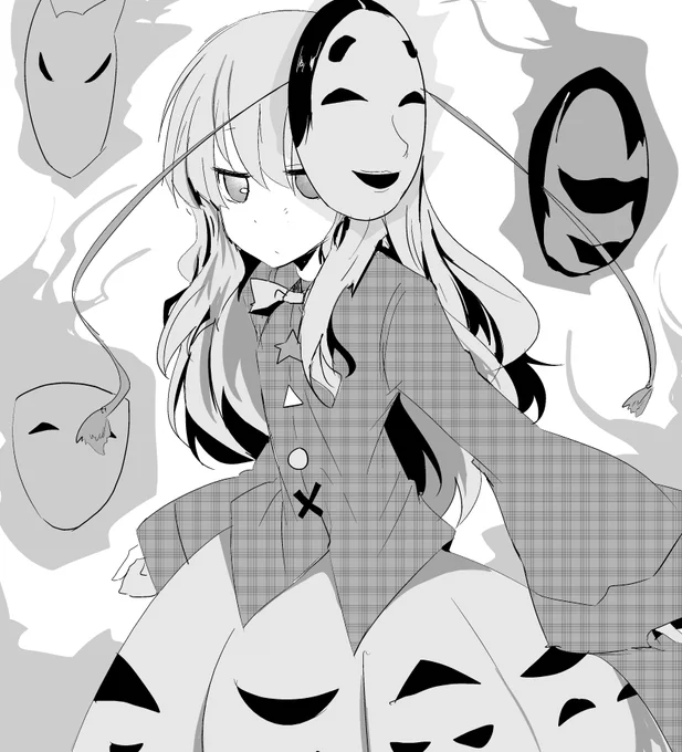 こころちゃん落書き。もうちょい本で書く前にこうしたら可愛い!とか模索しておきたいよね 