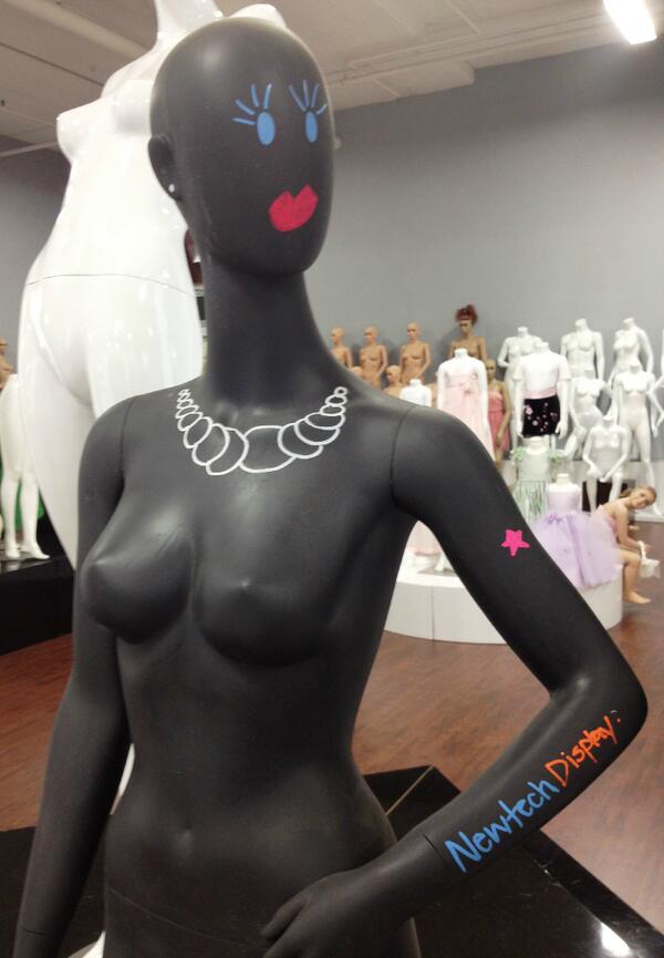 NewTechDisplay's tweet photo. Special Chalk Finish Mannequin.
Customize your mannequin and brand your own message!
$150 additional fee. http://t.co/HfYlQRBnZA