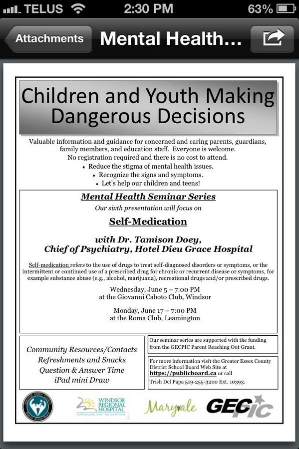 GECPIC's tweet photo. The last of this years Mental Health Series! #gecpic #gecdsb http://t.co/ykXhhJsczH