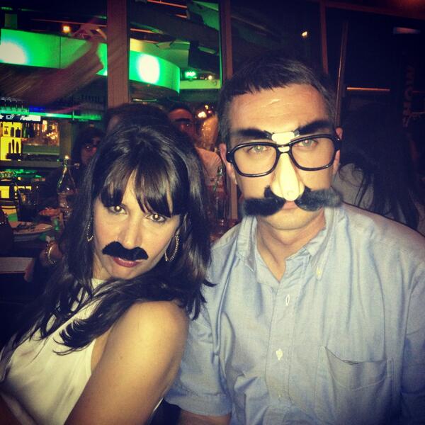 LastWordComm's tweet image. Jan&apos;s bag of tricks. @Michelle_Orman with @couture_jeweler Show Director  Gannon Brousseau #couture2013