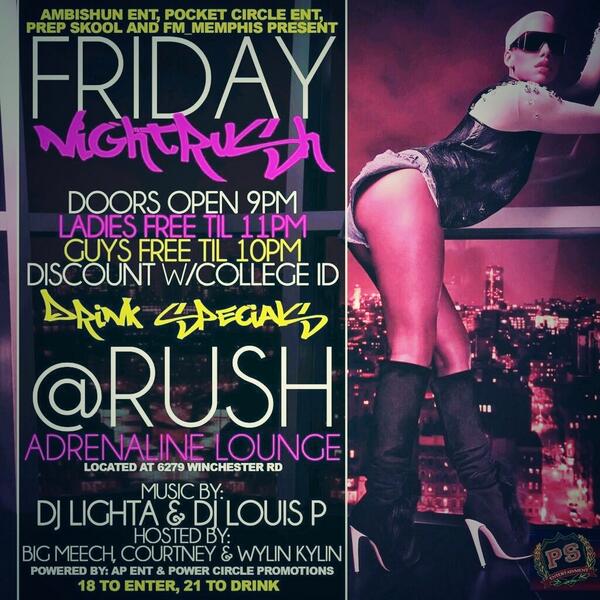 FM_Memphis's tweet photo. MEMPHIS.... IT'S TIME TO TAKE THIS NIGHTLIFE UP A NOTCH!!!! #FridayNightRush KICKS OFF THIS FRIDAY ! http://t.co/npvjLFuF3J