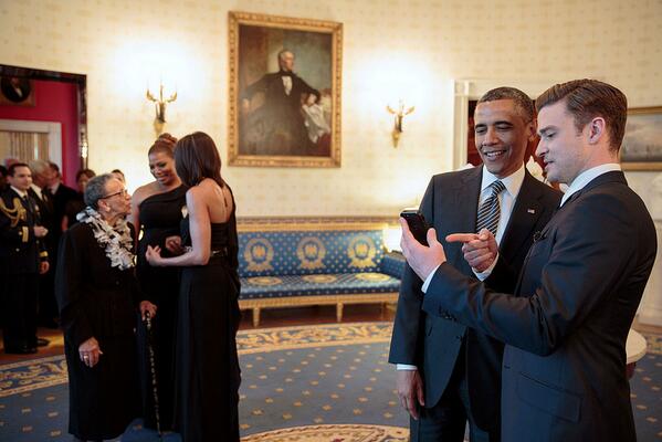 BarackObama's tweet image. Suits and ties. h/t @jtimberlake