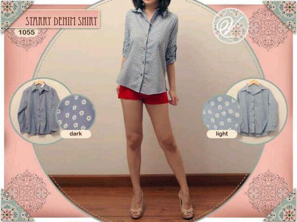 ImaaOcta's tweet image. #ARMUpdate Starry Denim shirt Rp 57.000 • Fix order pin:281B8BC3 @lapakguecom @iklanbarison @cari_reseller