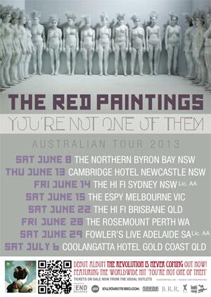 thatposterguy's tweet photo. Catch @theredpaintings on their "your not one of them" tour @thecooly @The_HiFi @espystkilda http://t.co/0dRVffuPAl