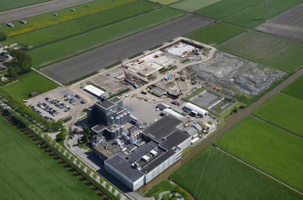 Luchtfoto nieuwbouw kaasmakerij CONO Kaasmakers #Beemster #Kaas Op weg naar de meest duurzame kaasmakerij van Europa.