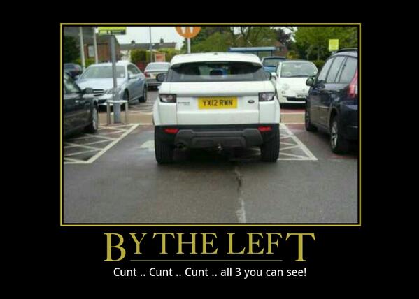 YX12 RWN is a crap parker