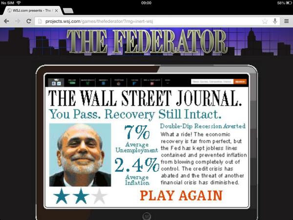 Yogi_Chan's tweet image. I&apos;d be a terrible cbanker. Avg unemployment 7%, avg inflation 2.4% #Federator