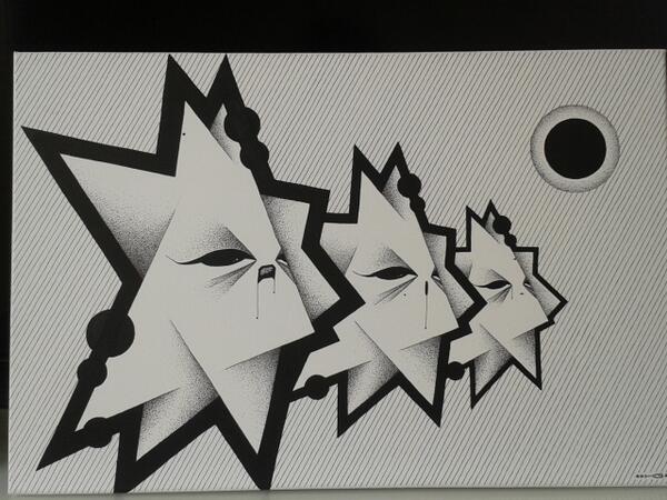 HolyGeometry's tweet image. Let&apos;s tweet some artwork! Here, Lolu&apos;s fight #Artwork #geometry