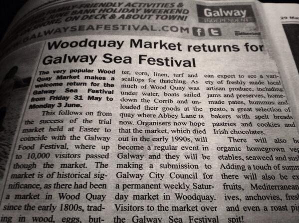 WoodquayCountry's tweet photo. Be sure to visit us this Saturday! Open 10am-6pm! @GalwaySeaFest http://t.co/npsO4u5Lv2