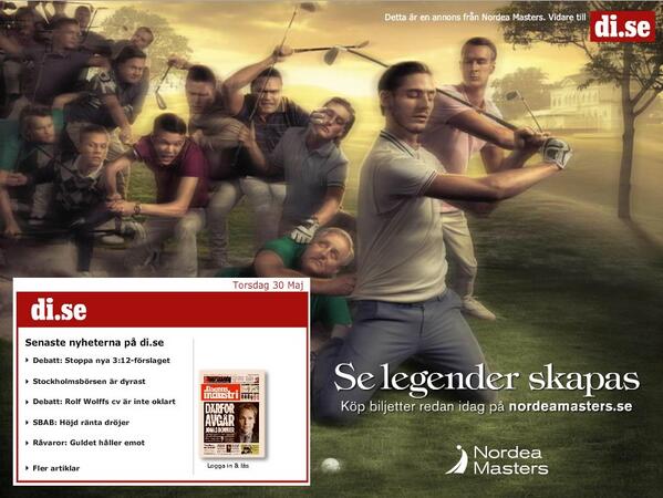 phdsverige's tweet photo. Har du sett hologrammet för @Nordea_SE Masters på http://t.co/x7vIUmRcVv? Snyggt jobbat av @rivercresco! http://t.co/xa4bX7paSp