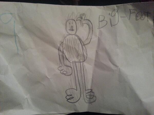 leononline's tweet photo. Big-foot fan-art #sweetas @cryptidfactor @rhysiedarby @davidfarrier http://t.co/ySxrXNJ9tu