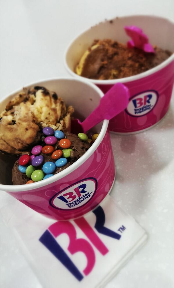 Enjoying #baskinrobbins on holiday
