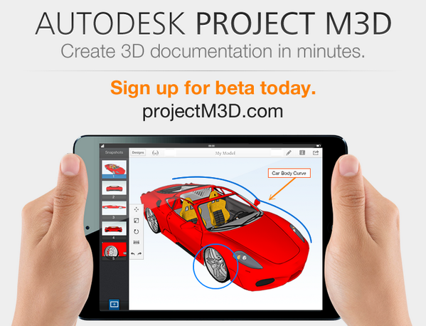 projectM3D's tweet image. Check out this cool #3D mobile app. Sign up for beta and help us create better tools for you. m3d.me/12P6HVd