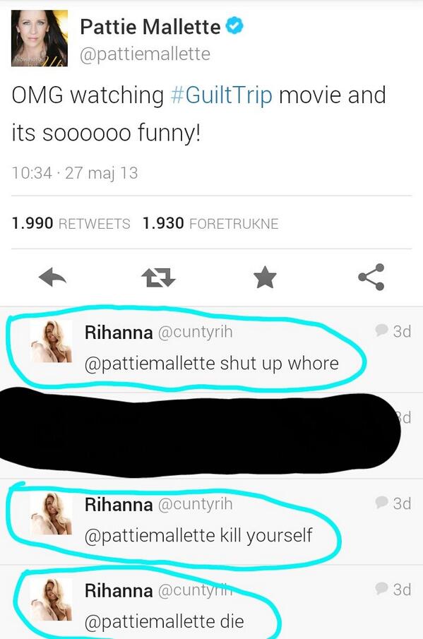 ??? why!? why hate <a href="/pattiemallette/">Pattie Mallette</a>? why hate people who have done nothing to u??