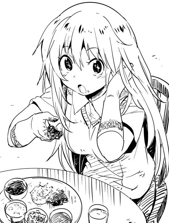 カレーを食べる食蜂さん  