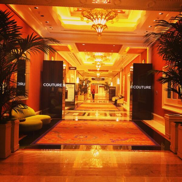 LastWordComm's tweet image. And we&apos;re off! @couture_jeweler Opening Day! #couture2013 #wynn #vegas