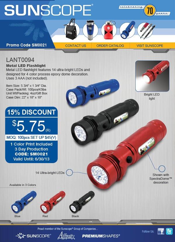 Sunscopeusa's tweet photo. Special Pricing for our Twitter Followers!!! #promoproducts #promos #flashlight #sunscopeusa http://t.co/rl5MPB618U