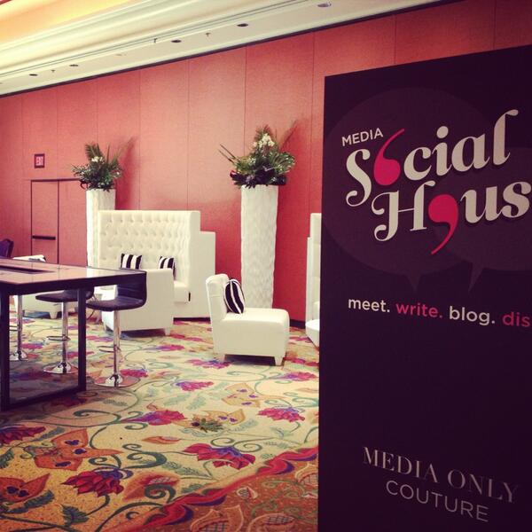 LastWordComm's tweet image. We love our new @couture_jeweler Media Social House! Meet. Write. Blog. Dish. #couture2013