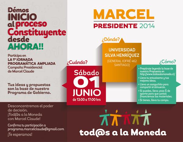 FedericoRG's tweet photo. Sábado a partir de las 13:00 | Inicio del Proceso Constituyente | Primera Jornada Programática Ampliada @marcelclaude http://t.co/y4E971SuYe