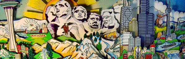 JennieAlag's tweet photo. Inspiration pop art by one of my favourite artists - Charles Fazzino #popart #visarts13 Check him out! http://t.co/XeMgP01ZHM