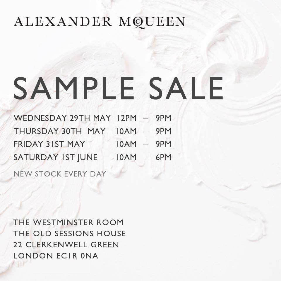 Alexander mcqueen top sample sale