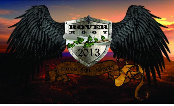 SARoverMoot's tweet photo. Rover Moot 2013 shield is up! 
Designed by @I_am_Ashez http://t.co/2cTXO6LL3P