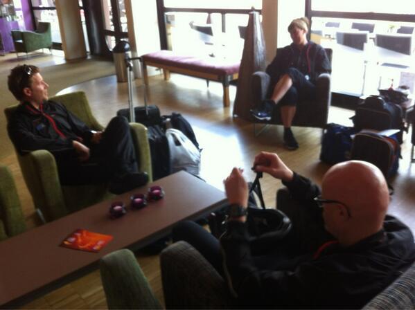 TommyRfss's tweet photo. Laddning inför dagens SoL - cykeltur från Gronningen...Johan, Maria och Tobias http://t.co/5stg7C2eqQ