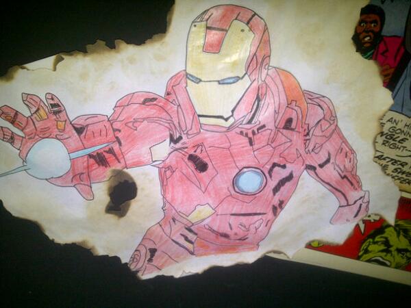 arabellaxox's tweet photo. @planetjedward I draw iron man! http://t.co/1bjTs9I8og