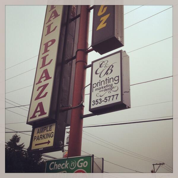EBPrinting's tweet image. Find our new sign and find good #printing