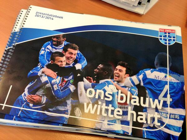 Compliment voor <a href="/Alain_Advice/">Alain van der Wildt</a> voor de totstandkoming van dit mooie presentatieboek #PECZwolle
