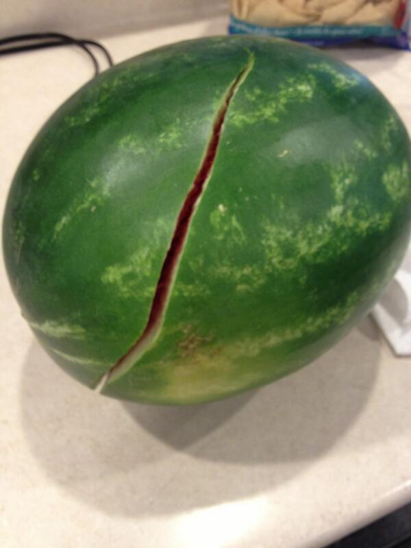 apaseska's tweet photo. I'm going to make a vodka infused watermelon! #not #firstworldproblems #ymm #bbq #vodkawatermelon http://t.co/FA5mQtfgXa