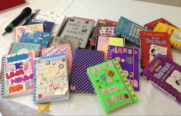 wimpykid's tweet image. Diaries made by kids in Brazil.