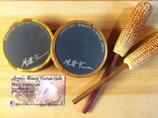 A pair of Sleeping Beauty youth slate calls I'm donating to NWTF jakes outing this weekend in west bend.