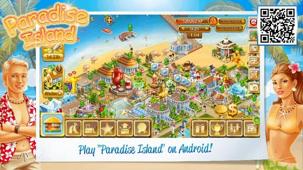 Machen Sie mit bei Paradise Island für Android gigam.es/twp_island #Android #Androidgames #Gameinsight