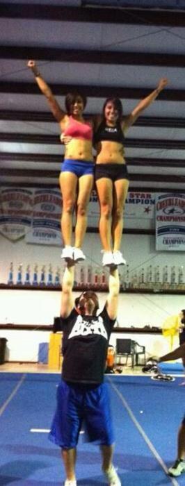 chaswyant's tweet image. Male cheerleaders #beaststatus #nuffsaid #hesstrongerthantheboysplayingballsports