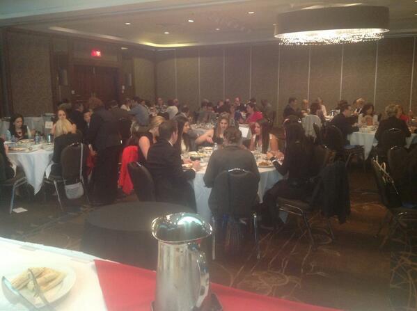 CAFP_Calgary's tweet photo. Congrats students! View from the head table at #CAFP2013 with @weareCAFP, @CAFP_Ryerson , @CAFP_Brescia, @CAFPVCC http://t.co/iAtbw620SD