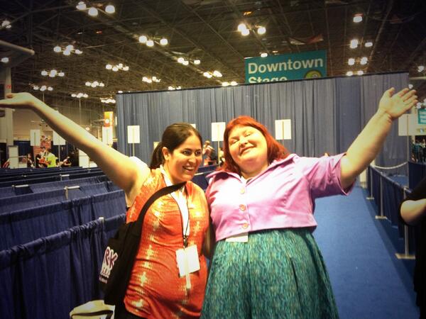 TMI_Source's tweet image. Fun with @cassieclare after her signing #bea13