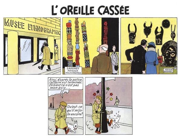 Poteau 125marieanne On Twitter Poteaubd Dans L Oreille Cassee Tintin Se Prend Un Poteau Et Le Musee Expose Des Poteaux Polychromes Du Dahomey Http T Co 91no1tjtxg