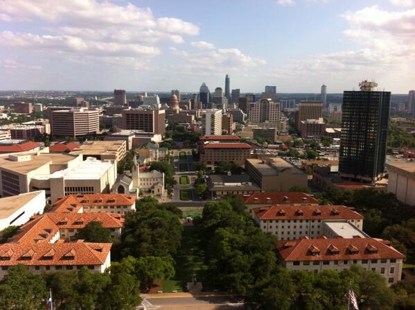 View from the UT tower!