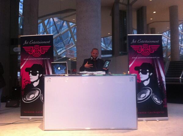 <a href="/Jet_Ent_Toronto/">Jet Entertainment</a>: <a href="/jlitvack/">Jody Litvack</a> on the roaming ones and twos at #tbex at Roy Thomson Hall