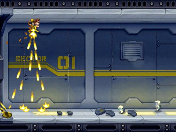 AnnaMonck's tweet photo. I just flew 171m in an action packed game of Jetpack Joyride on iPad. Try to beat that! http://t.co/Eu5R2kMu56 http://t.co/NSlQFaLKok