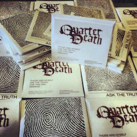 Teman baik kami <a href="/QuarterDeath/">Quarter Death</a> baru saja mengeluarkan EP. Sila datang ke acara MHF hari minggu ini melihat aksi mereka