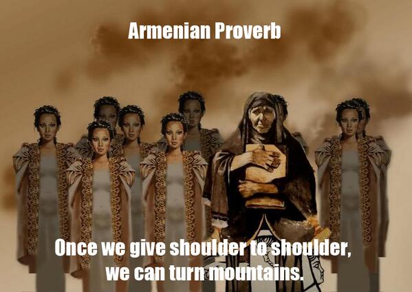 vrejdouzmanian's tweet image. Ուս ուսի որ տանք, սարեր շուռ կտանք #ArmenianProverb #CallForUnity