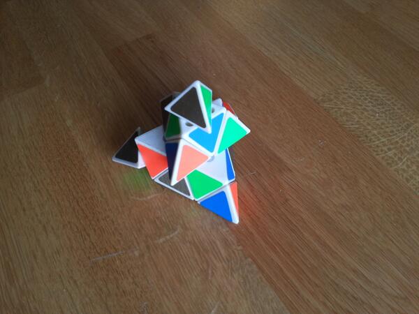 snuf's tweet image. I see your pointy LEGO brick, and raise you with The Foot Destroyer! #rubricks